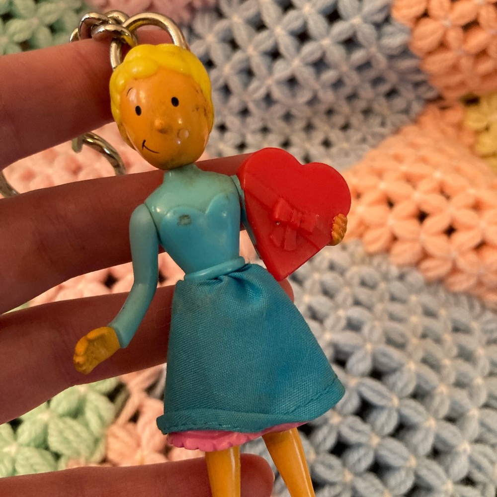 B1G2 - Doug Cartoon Sally Valentines Heart Keychain - Buy 1, Get 2 FREE